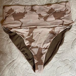 Acacia swimwear bottom high rise